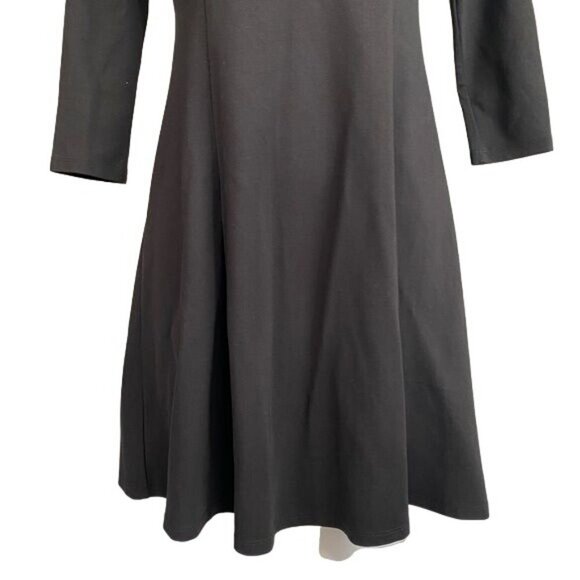 BB Dakota Little Black Dress Skater Style Skirt Open Back Dress Size XS - Picture 3 of 10